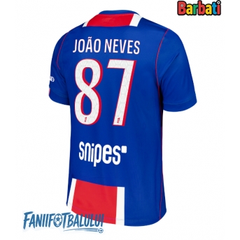 Paris Saint-Germain Joao Neves #87 Tricou Fotbal Replică 2026-27 Barbati Acasa